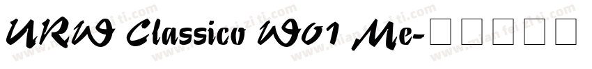 URW Classico W01 Me字体转换